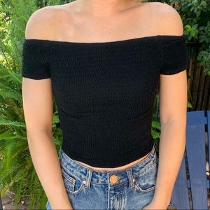 brandy melville off the shoulder top